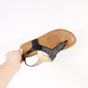 American Eagle  Black with Rhinestones Thong Sandal